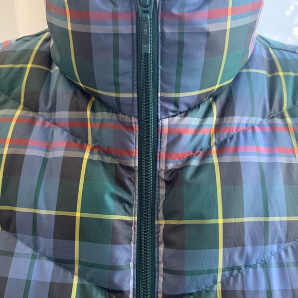 🎉 HP 🎉 Lands’ End Plaid Down Vest size M - Picture 5 of 11